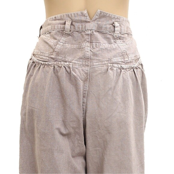 Free People Sweet Talk Chino Trousers Pants Mid-Rise Cropped Wide Leg M10 282784 - Picture 8 of 9